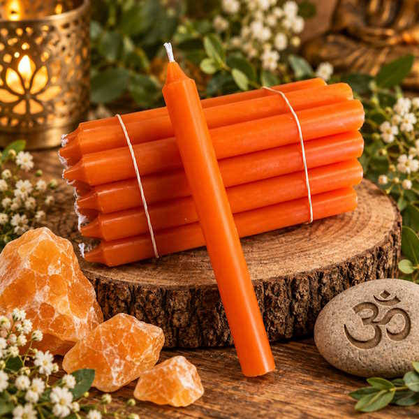 Vela bujía naranja